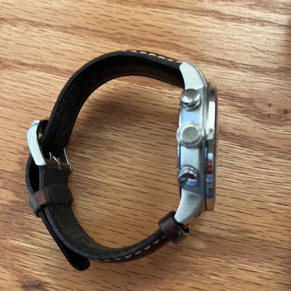 Citizen Brycen Eco Drive Watch B612S111200 with Genuine Leather Band - Picture 5 of 5